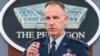 Sekretaris Pers Pentagon Mayor Jenderal Angkatan Udara Pat Ryder dalam konferensi pers di ruang pengarahan Pentagon, di Washington, Selasa, 14 Mei 2024. (AP/Jacquelyn Martin)